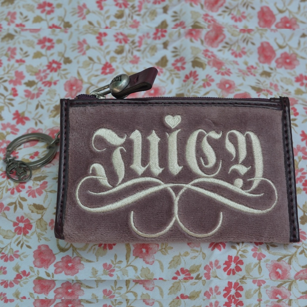 NWOT Juicy Couture Coin Wallet Pink Purple Card